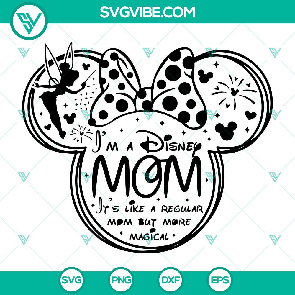 minnie mouse ears mom svg disney mom svg tinker bell svg mockup