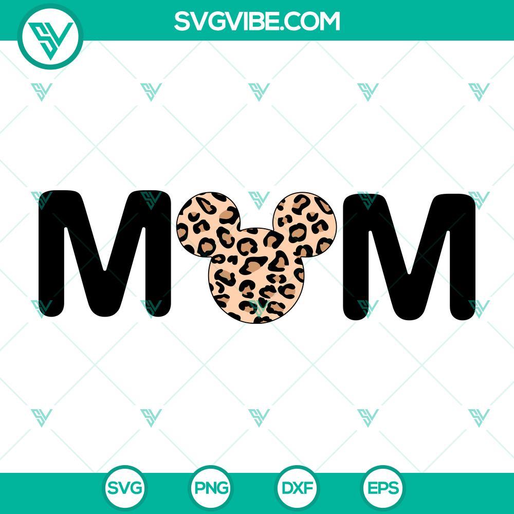 mom leopard mouse head svg mom svg mother day svg mockup