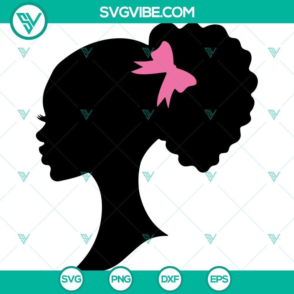 black barbie svg afro barbie svg png dxf eps mockup