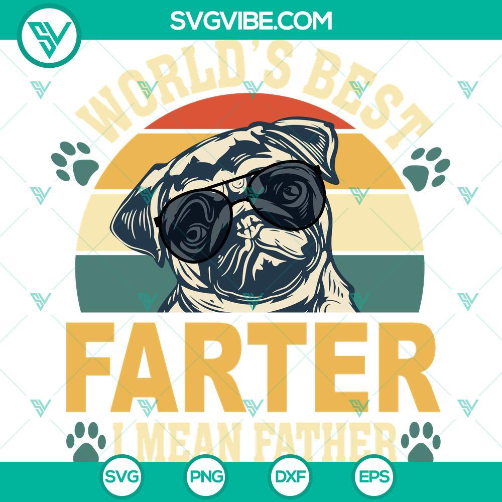 cool dog world s best farter svg i mean father vintage svg father s day svg png eps dxf pdf cricut file mockup