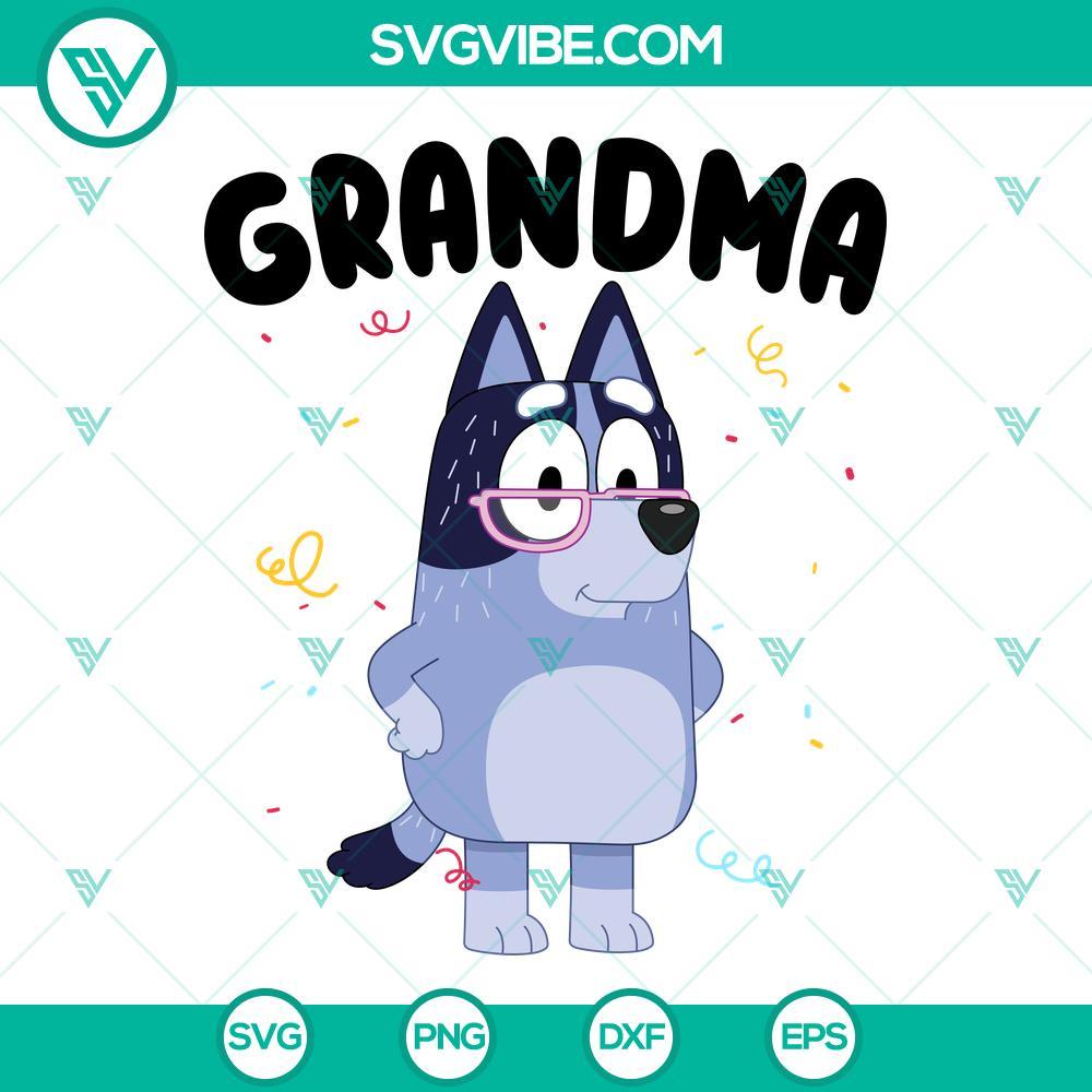 bluey grandma svg grandma svg bluey nana svg mockup