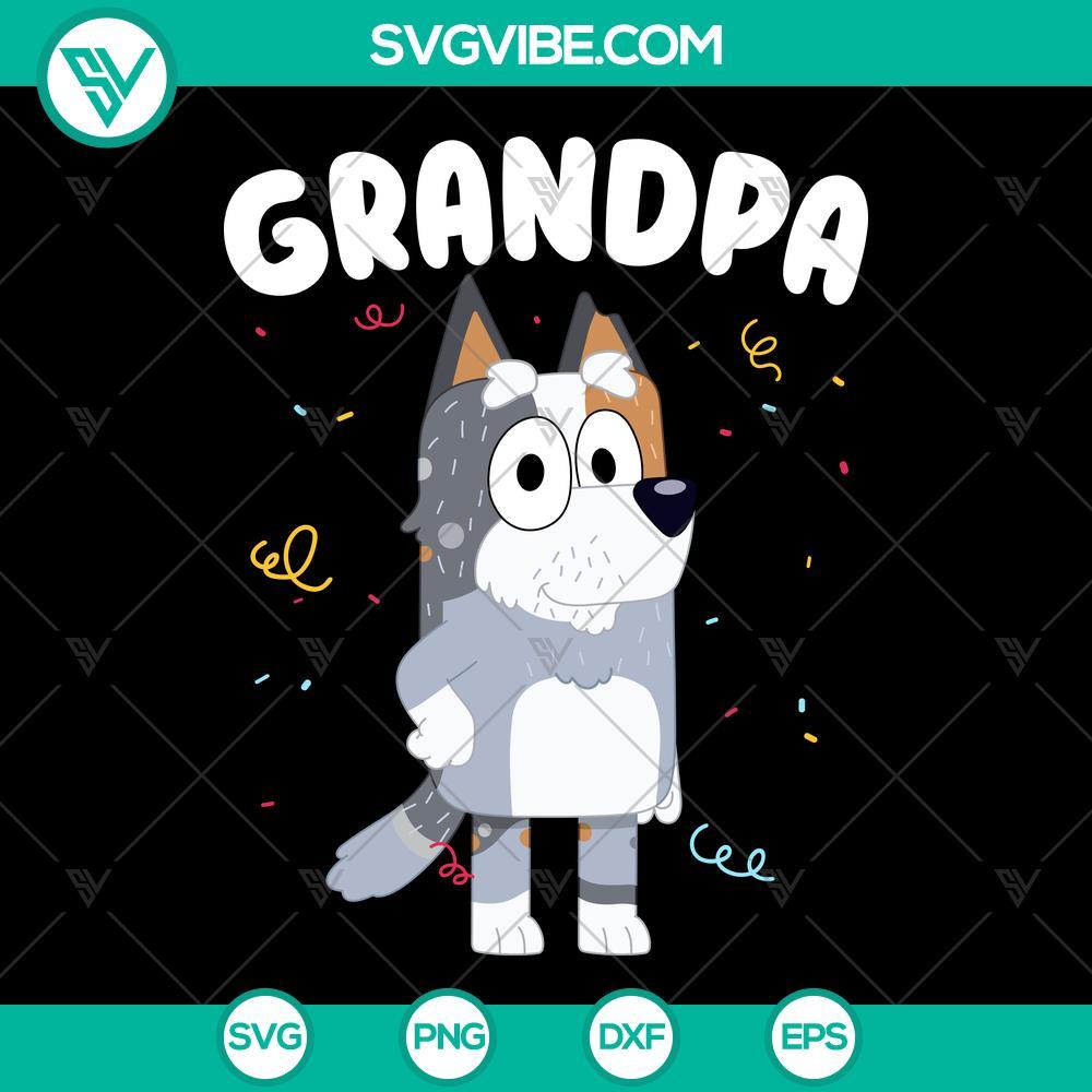 grandpa bluey svg bluey family svg grandpa svg mockup