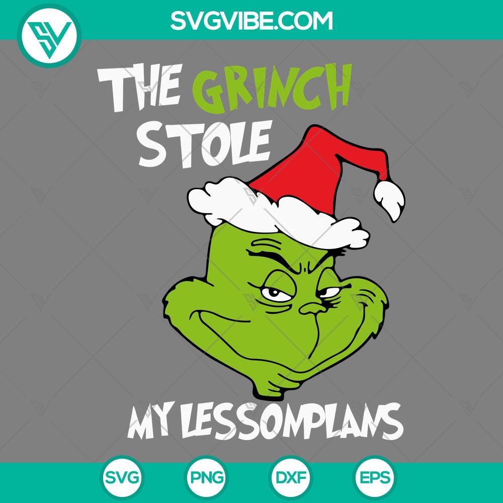 the grinch stole my lesson plan svg the grinch funny quotes svg png eps dxf file mockup