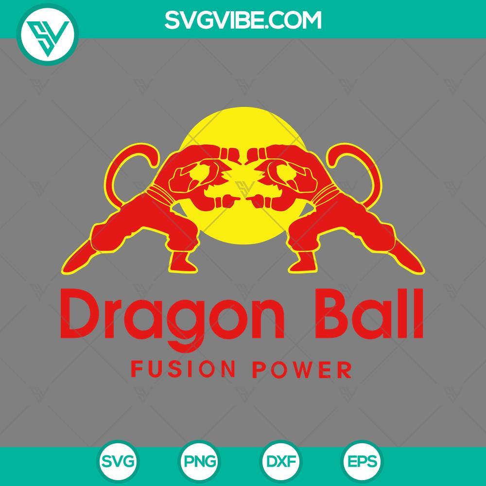 dragon ball fusion power svg dragon ball red bull svg png eps dxf file mockup