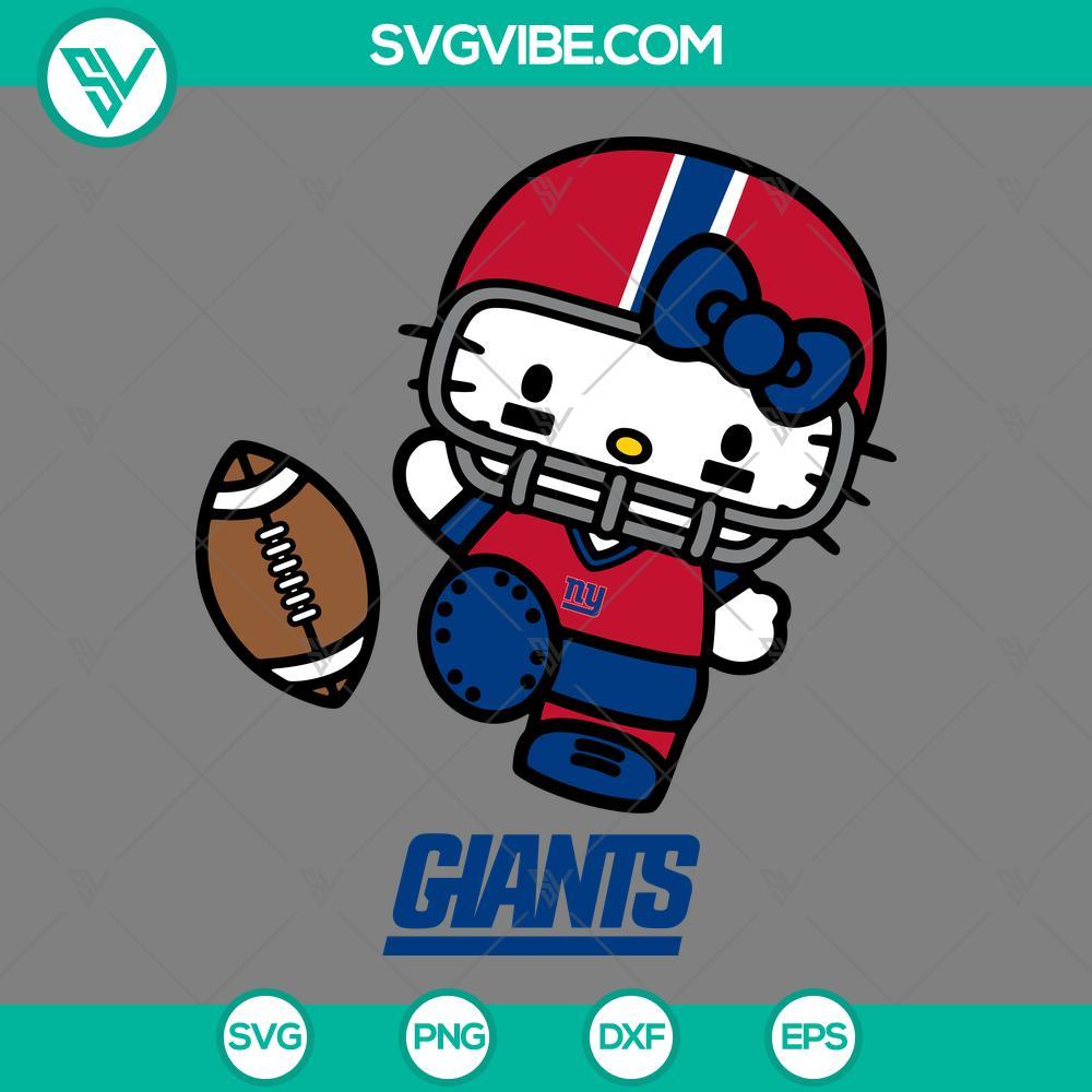 hello kitty new york giants svg png eps dxf files mockup