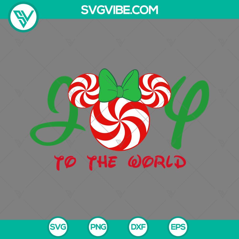 joy to the world minnie christmas candy svg disney christmas svg mockup