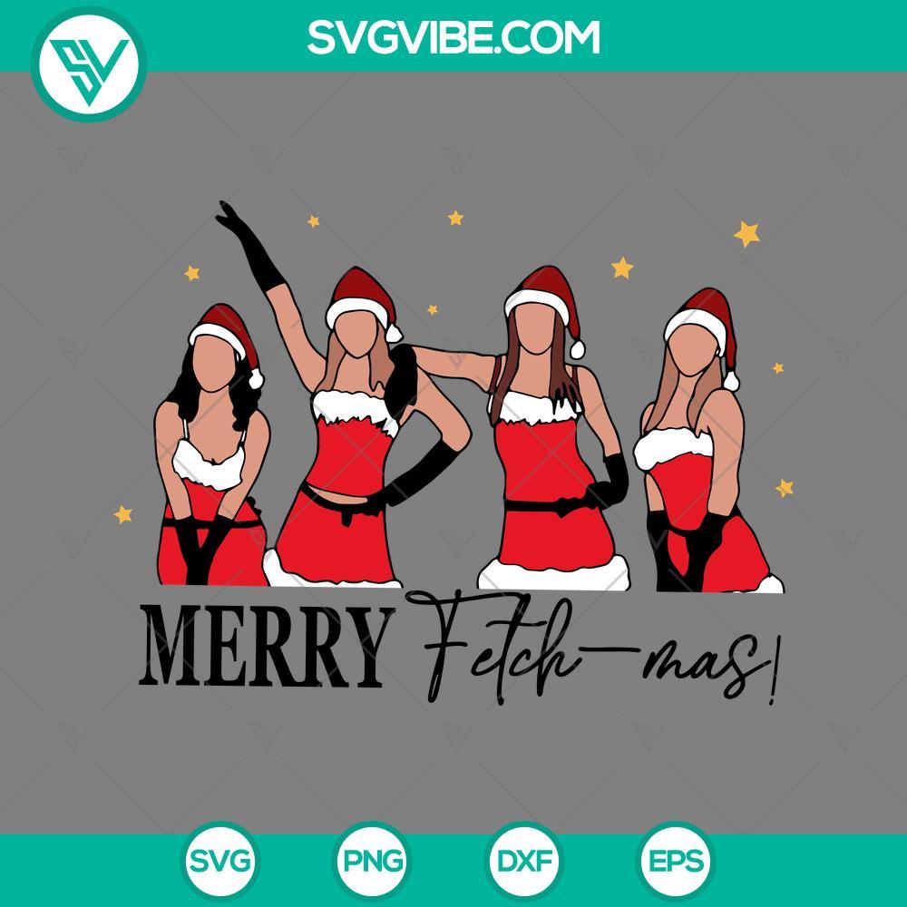 girls merry fetch mas svg mean girls santa claus christmas svg mockup