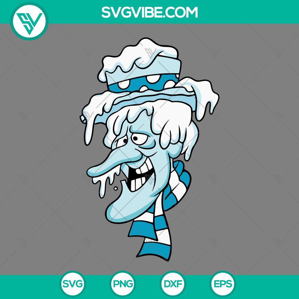 snow miser svg a miser brothers christmas svg png eps dxf file mockup