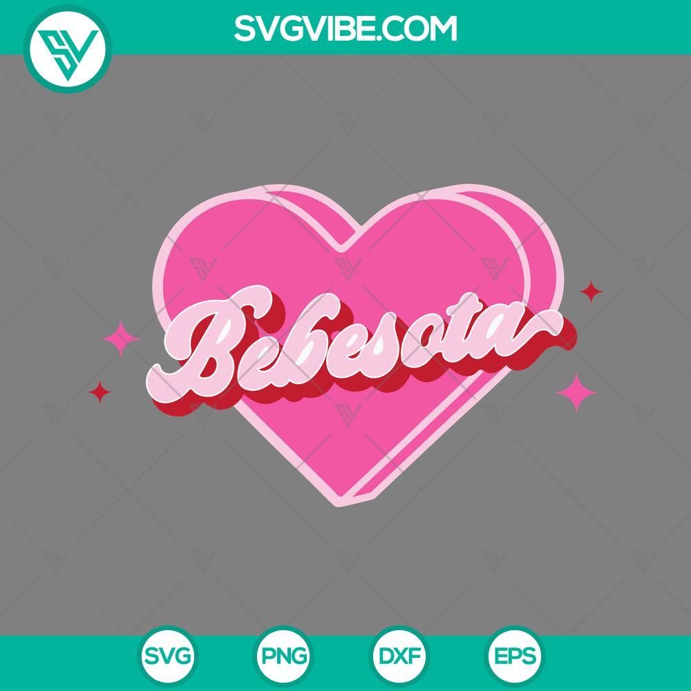 bebesota heart svg bad bunny valentine s day svg png file mockup