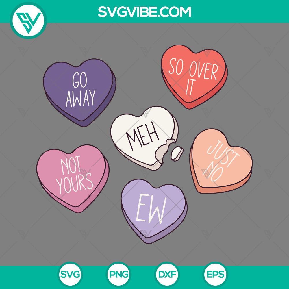 conversation hearts svg valentines day svg valentines svg mockup