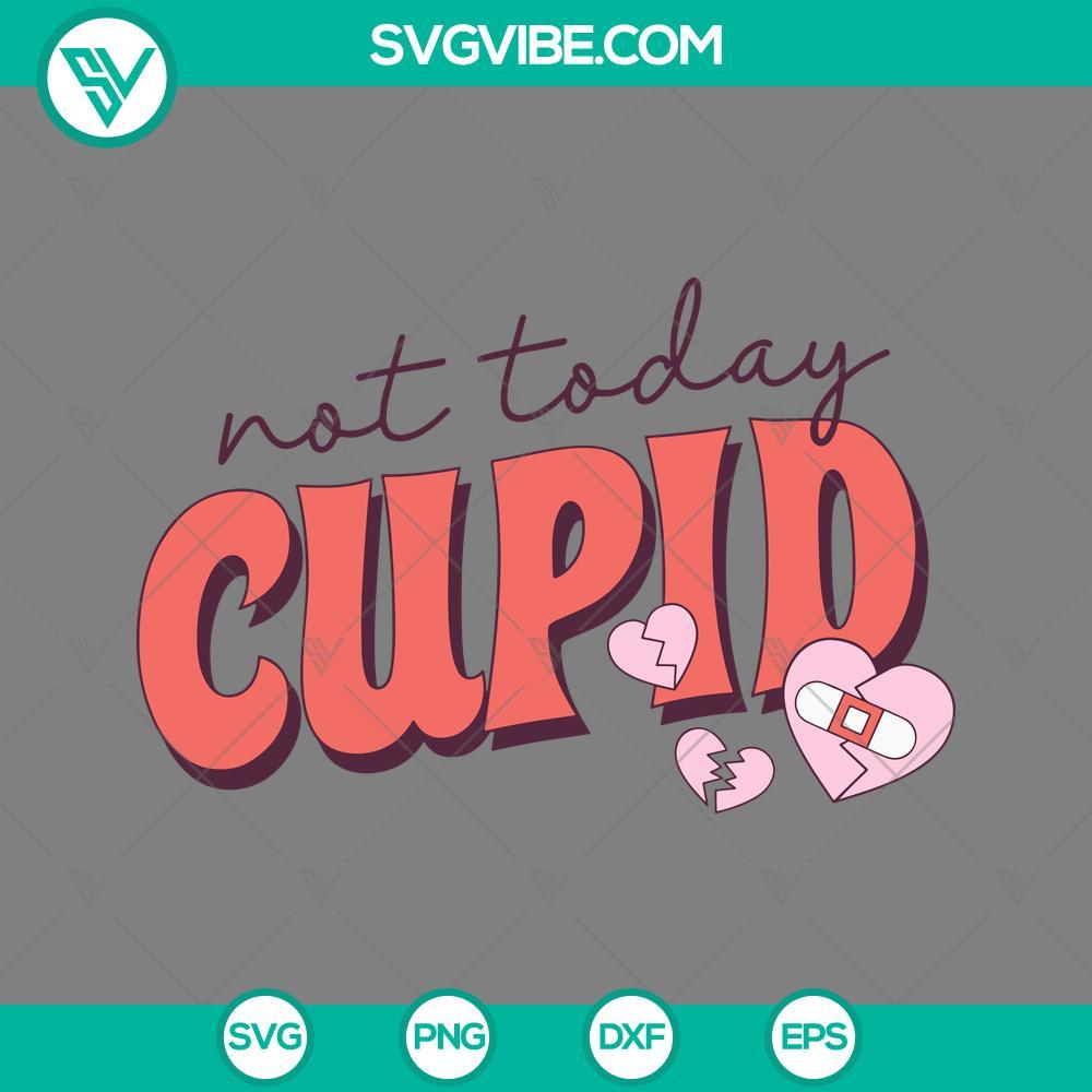 not today cupid svg valentine svg cupid svg mockup