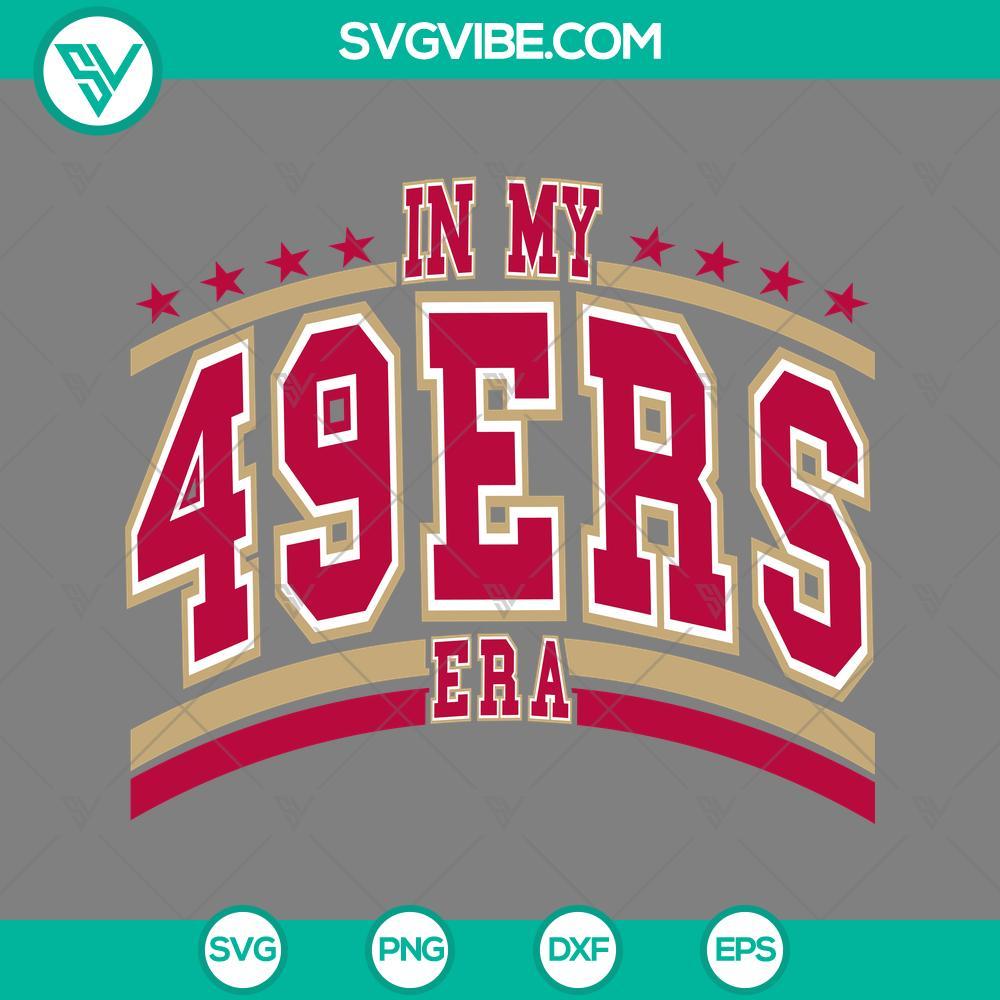 in my 49ers era svg taylor swift san francisco 49ers svg football era svg mockup