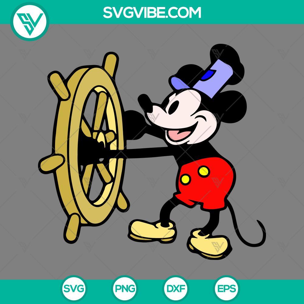 steamboat willie svg steamboat mickey svg png cut files mockup