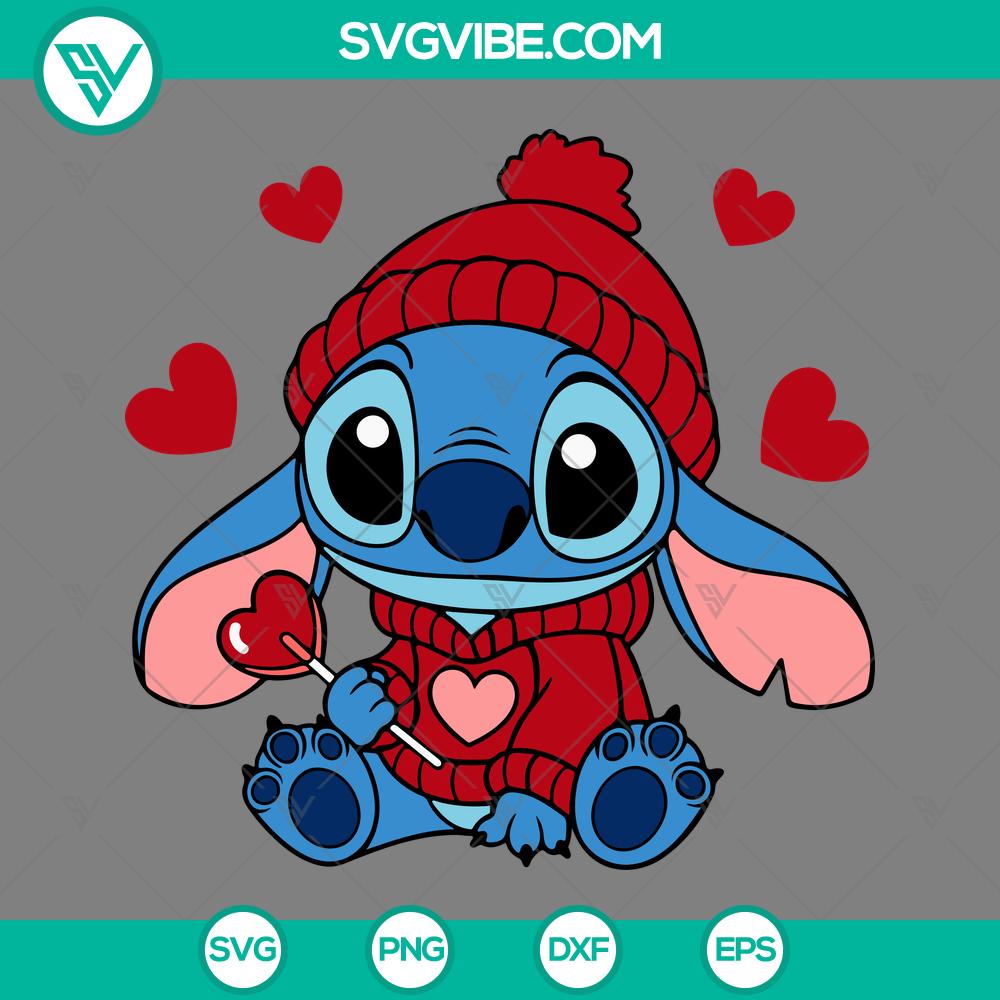 stitch valentine svg stitch candy heart svg stitch valentineaeurtms day svg mockup