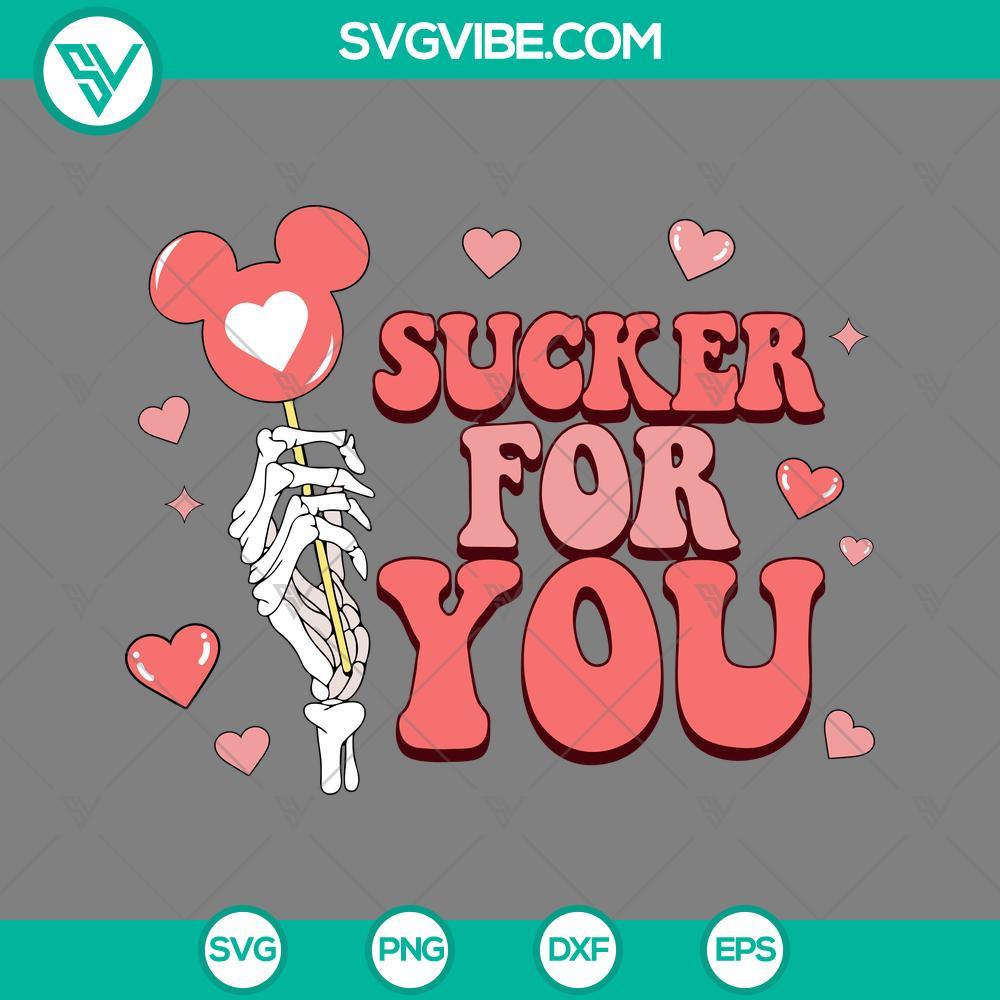 skeleton hand sucker for you svg mickey lolipop valentine svg png eps dxf file mockup