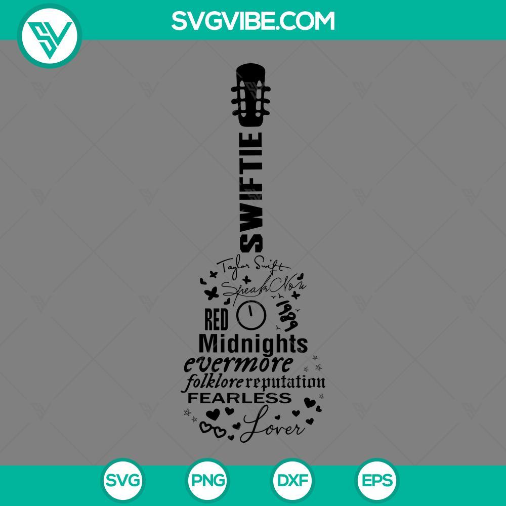 taylor albums swiftie guitar svg taylor swift svg png eps dxf file mockup