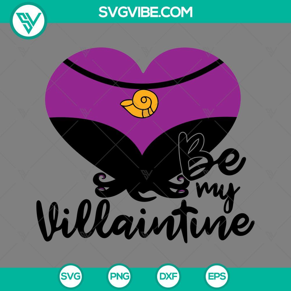 ursula heart svg be my valentines svg disney villains valentines svg mockup