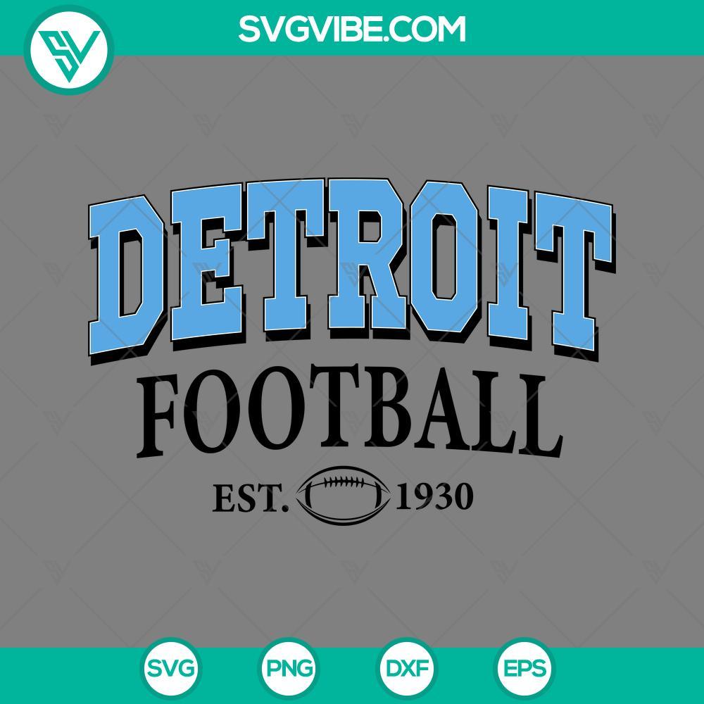 detroit lions football est 1930 svg png dxf eps cut files mockup