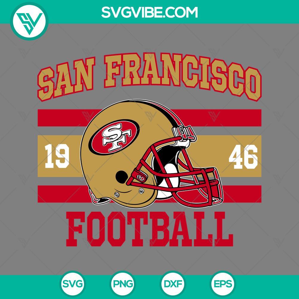 49ers svg san francisco 1946 football svg 49ers helmet svg mockup