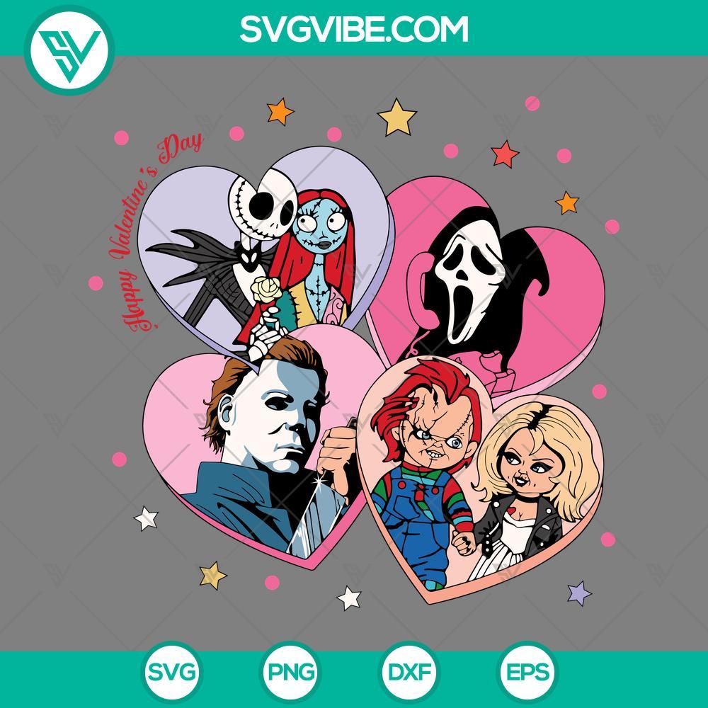 horror movies valentines svg the ghost face heart valentine svg png dxf eps mockup