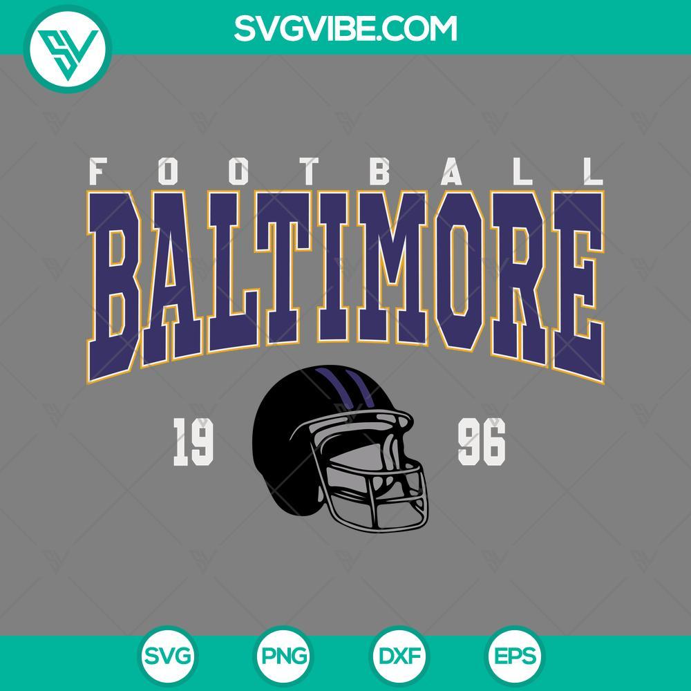 baltimore ravens football 1996 svg png dxf eps cut files mockup