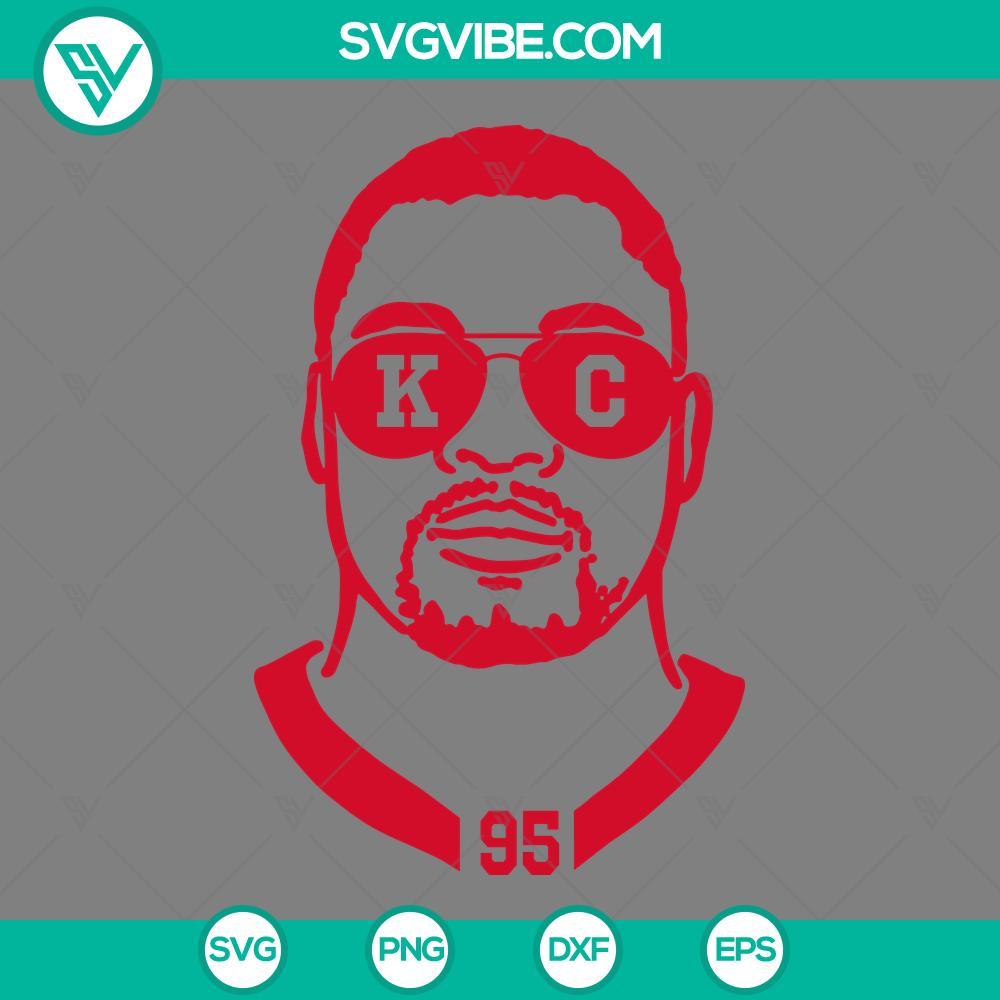 chris jones svg kansas city chiefs players svg png dxf eps mockup