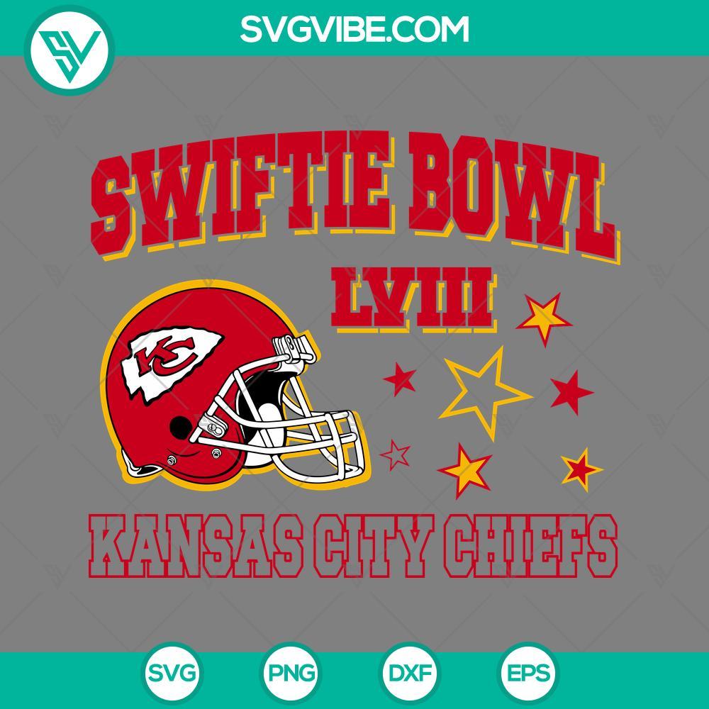 swiftie bowl lviii svg kansas city chiefs super bowl 2024 svg png eps dxf file mockup