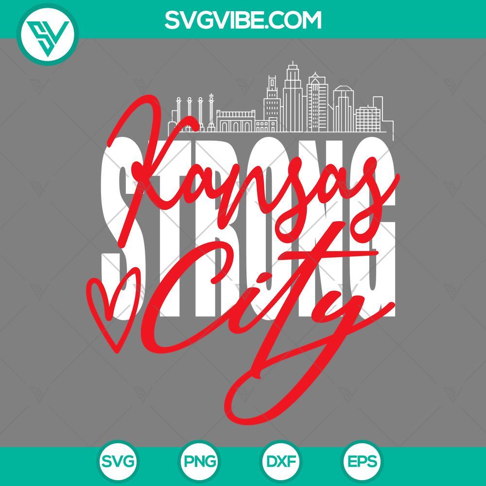 kansas city strong svg png dxf eps cut files for cricut silhouette mockup