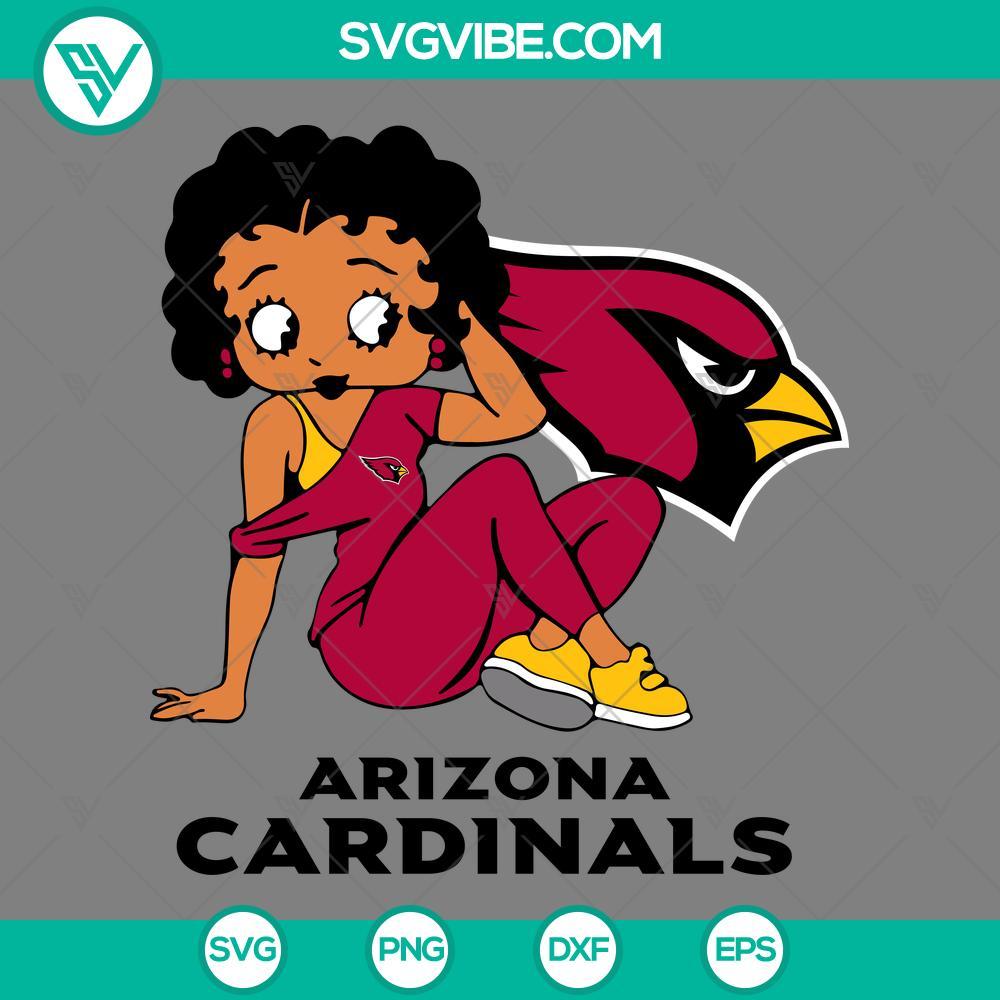 betty boop arizona cardinals football svg png dxf eps files mockup