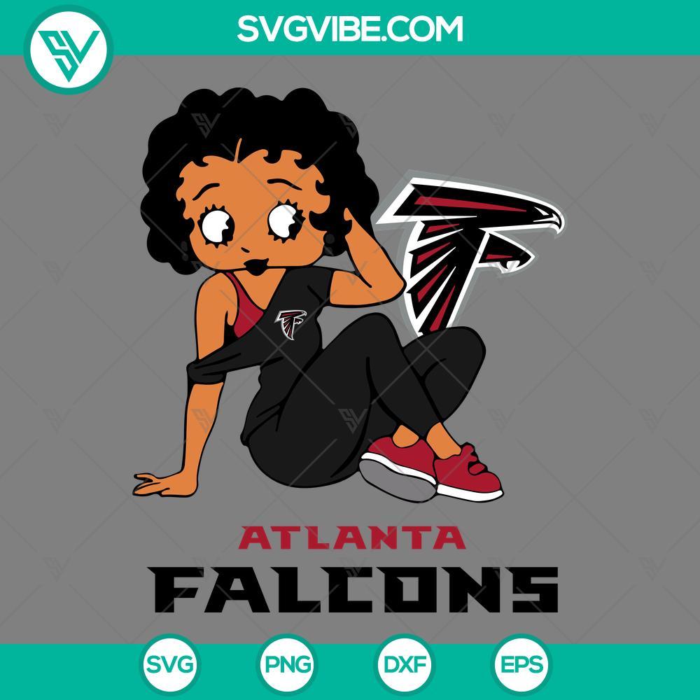 betty boop atlanta falcons football svg png dxf eps files mockup