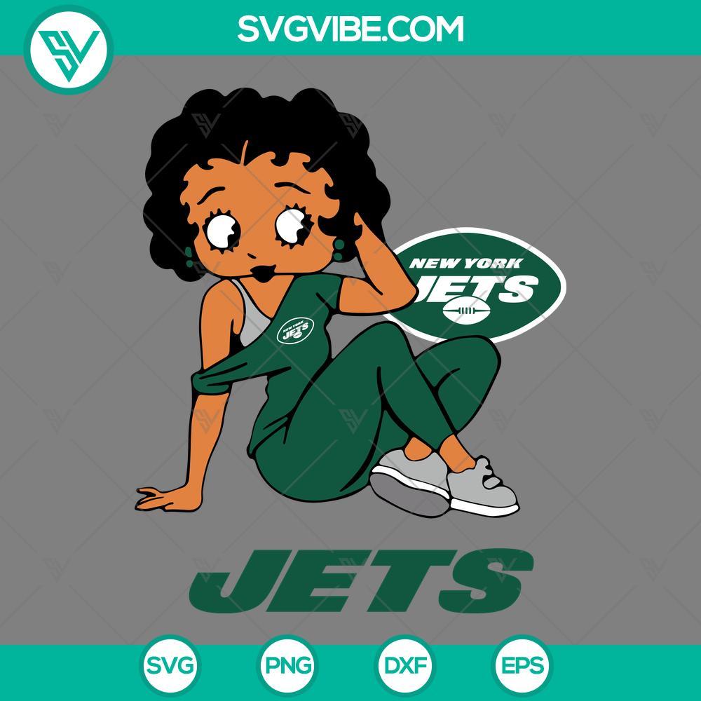 betty boop new york jets football svg png dxf eps files mockup