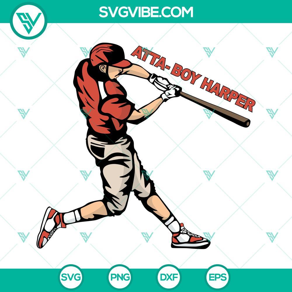 atta boy harper svg png dxf eps cricut mockup