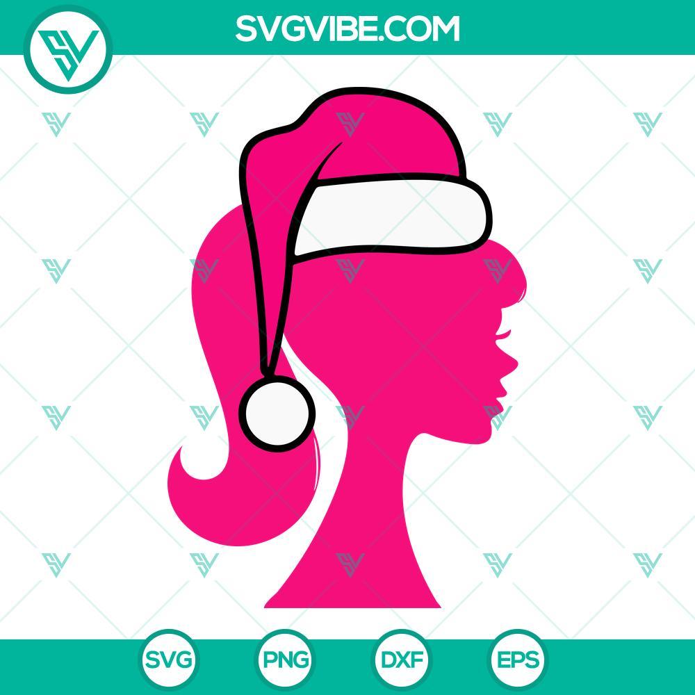 barbie christmas hat svg png dxf eps files mockup