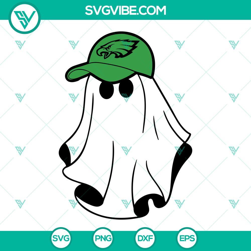 philadelphia eagles boo ghost svg eagles halloween svg png dxf eps mockup