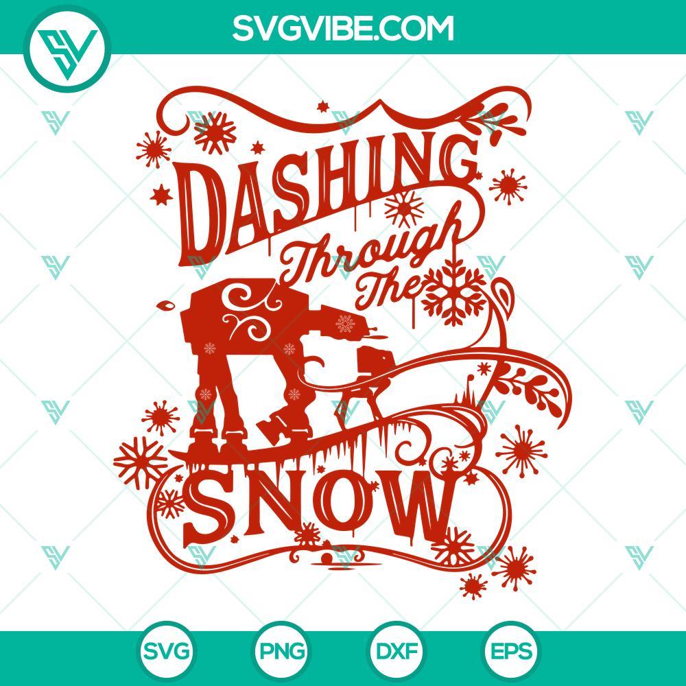 at at dashing through the snow svg star wars christmas svg eps png dxf mockup