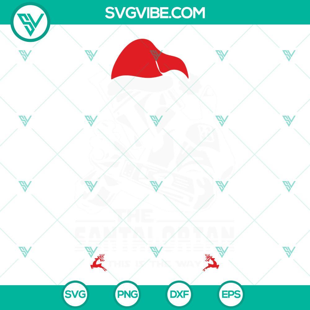 the santalorian this is the way christmas svg eps png dxf mockup