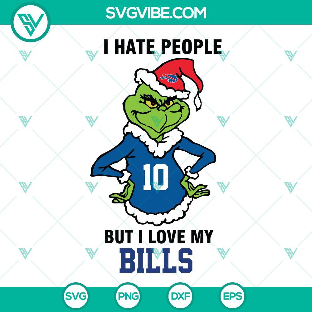 grinch buffalo bills svg i hate people but i love my bills football svg png dxf eps cut files mockup