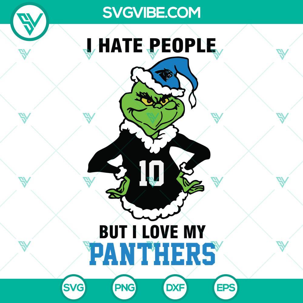 grinch carolina panthers svg i hate people but i love my panthers football svg png dxf eps cut files mockup