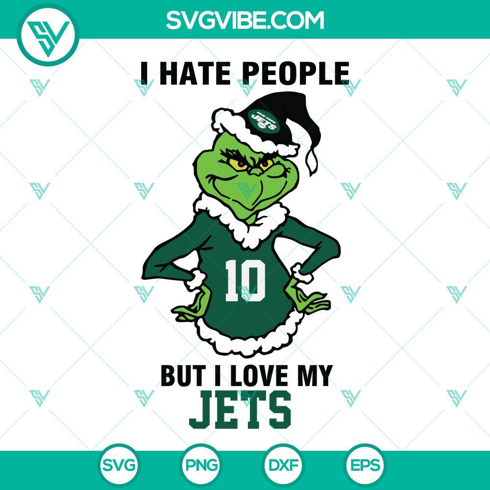 grinch i hate people but i love my new york jets football svg png dxf eps cut files mockup