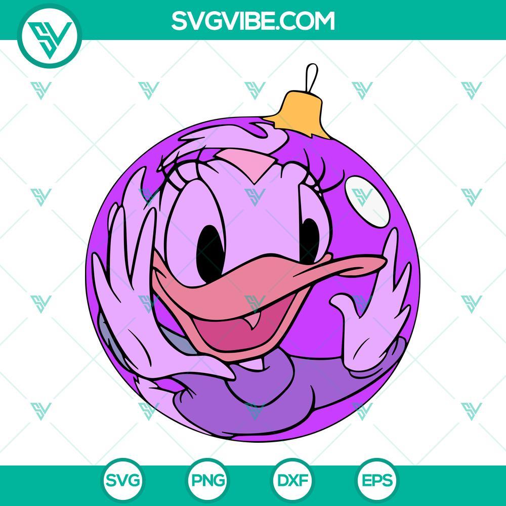 daisy duck christmas ball svg disney christmas svg png eps dxf mockup