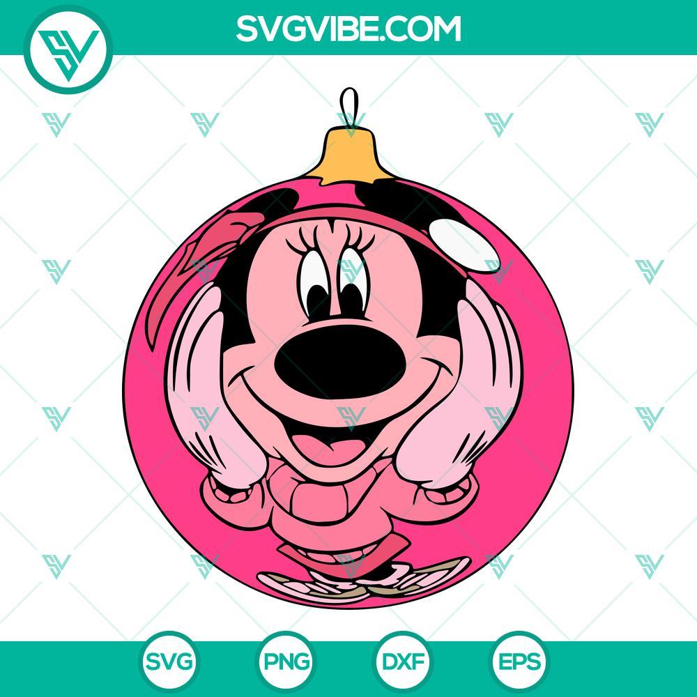 minnie christmas ball svg disney christmas svg png eps dxf mockup