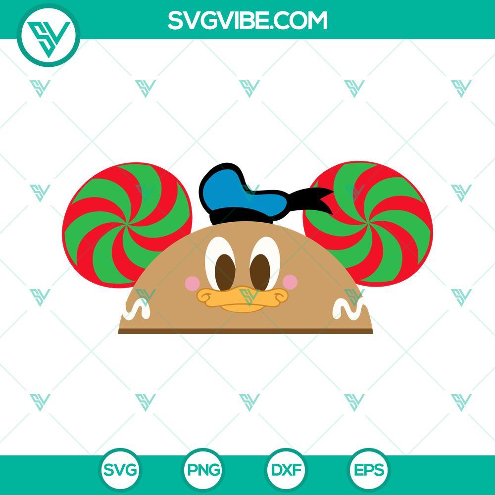 donald duck gingerbread hat ears svg disney christmas svg png dxf eps mockup