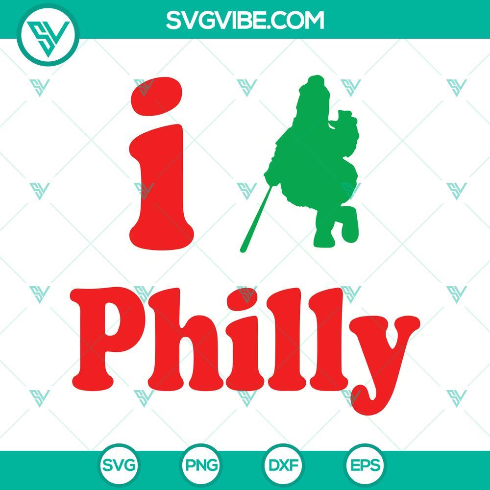 i love philly svg philadelphia phillies svg png dxf eps mockup