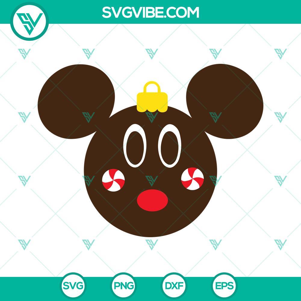 mickey christmas ornament svg disney christmas svg png dxf eps mockup