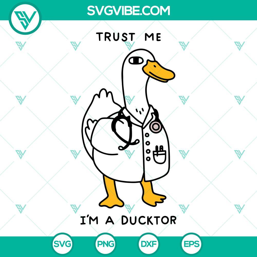 trust me i m a ducktor svg duck svg png dxf eps mockup