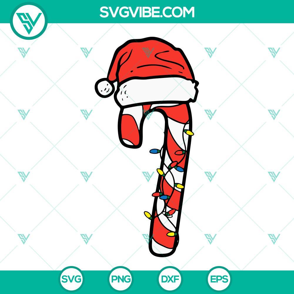 candy cane santa hat svg candy christmas lights svg png eps dxf mockup