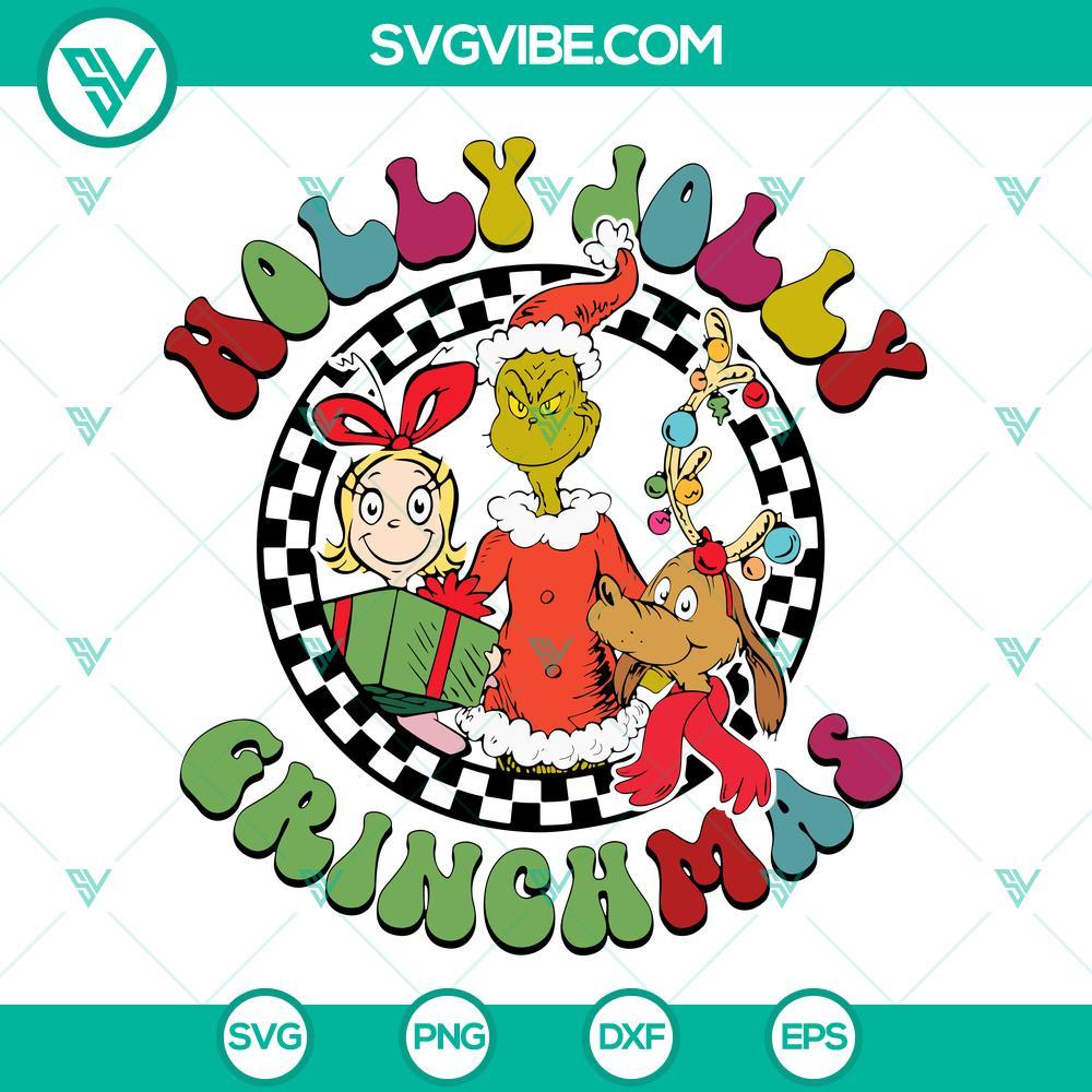 holly jolly grinchmas svg cindy lou who svg grinch and max dog svg mockup