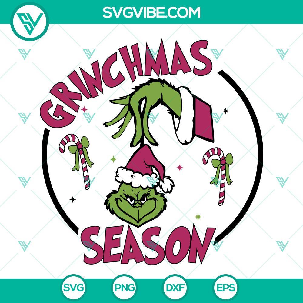 pink grinchmas season svg grinch face svg pink candy cane christmas svg mockup