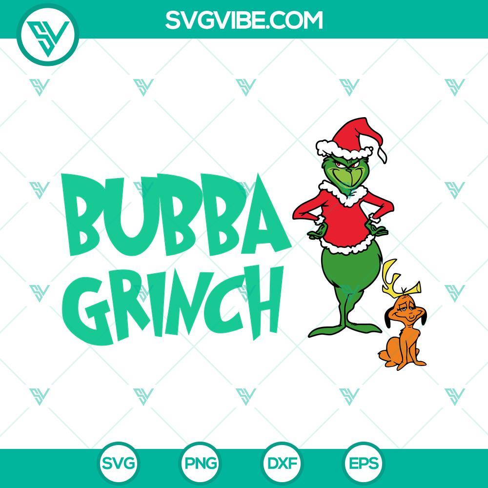 bubba grinch svg grinch and max dog svg bubba christmas svg mockup