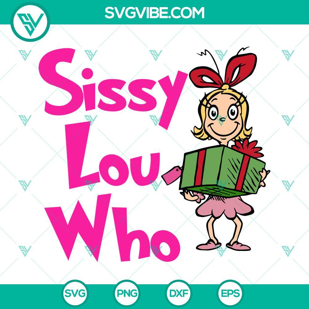 sissy lou who svg cindy lou who svg sissy christmas svg mockup